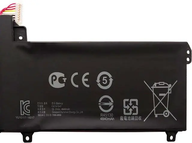 Alt view image 3 of 5 - C41N1541 Laptop Battery 76Wh 4840mAh 15.2V Compatible with ASUS Rog Strix GL702V GL702VM GL702VMK GL702VS GL702VSK GL702VT GL702ZC G702VM G702VMK Series C41PP91 0B200-02070000 0B200-02070200