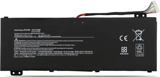 Main image of AP21D8M Laptop Battery Replacement for Acer Nitro 5 AN515-46 AN515-47 AN515-58 AN515-58-56CL AN515-58-766R AN515-58-72QR,Nitro V 15 ANV15-51,Nitro 16 AN16-51 AN16-51-74BV Series(15.4V 57.48Wh)