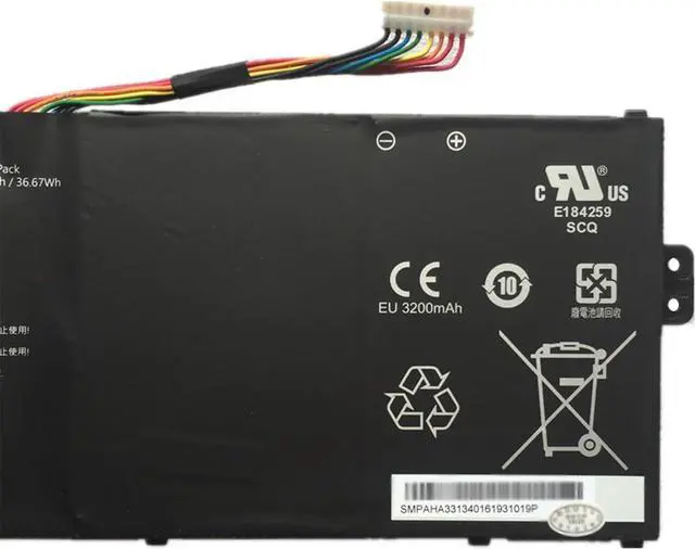 Alt view image 3 of 4 - SQU-1709 Laptop Battery 38.04Wh 3320mAh 11.46V Compatible with Hasee 3ICP5 916Q2286H Series 3ICP5/57/81