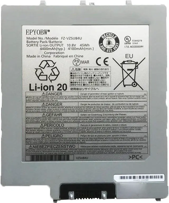 Main image of FZ-VZSU84U Laptop Battery 45Wh 4100mAh 10.8V Compatible with Panasonic Toughpad FZ-G1 FZ-G1AABDXER Series FZ-VZSU84R