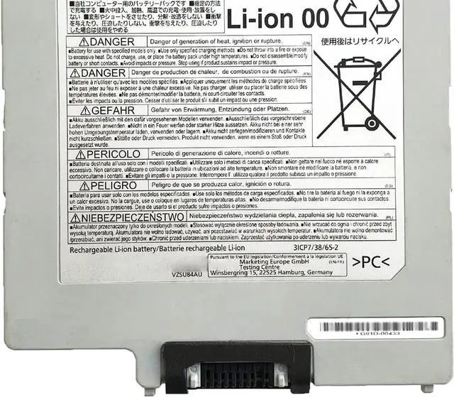 Alt view image 3 of 5 - FZ-VZSU84U Laptop Battery 45Wh 4100mAh 10.8V Compatible with Panasonic Toughpad FZ-G1 FZ-G1AABDXER Series FZ-VZSU84R