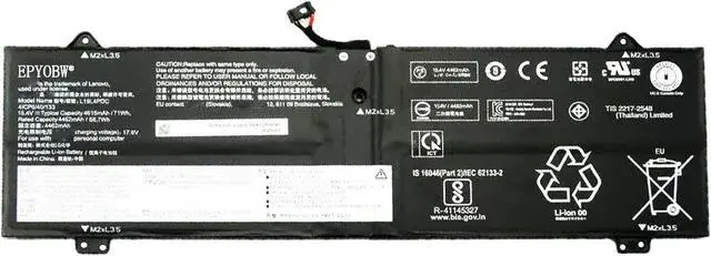 Main image of L19L4PDC Laptop Battery 71Wh 4615mAh 15.4V Compatible with Lenovo Yoga 7-14ACN6 7-14ITL5 7-15ITL5 7-14ACN6 ideapad Series L19M4PDC SB10Z26486 5B10Z26479 L19C4PDC SB10Z26481 5B10Z26482