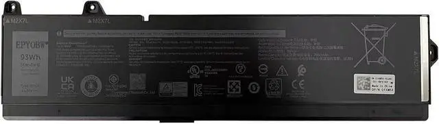 Main image of 3RFGX Laptop Battery 93Wh 7650mAh 11.55V Compatible with Dell 3RFGX Series 1XM5X 1pE916 3ICP6/51/79-2