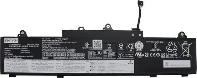 Main image of L23M3P71 Laptop Battery 57Wh Compatible with Lenovo ThinkPad L14 Gen 5 / ThinkPad L16 Gen 1 Series SB11H56297 5B11H56396 SB11H56298 5B11H56397 SB11H56299 5B11H56398