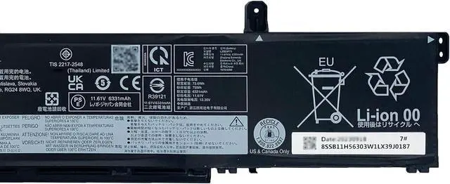 Alt view image 4 of 6 - L23D3P74 Laptop Battery 75Wh Compatible with Lenovo ThinkPad P14s Gen 5 / ThinkPad P16s Gen 3 Series L23M3P73 SB11H56302 5B11H56401 SB11H56303 5B11H56402 L23M3P72 L23D3P73