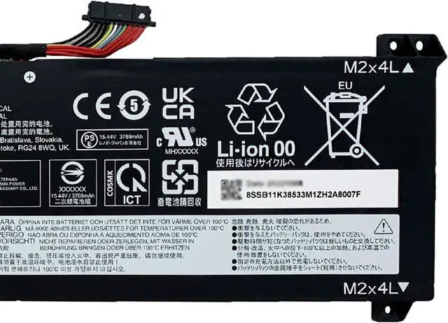Alt view image 4 of 6 - L22X4PA0 Laptop Battery 60Wh Compatible with Lenovo LOQ 15APH8 15IRH8 16APH8 16IRH8 / IdeaPad 1-15IAU7 / Legion Slim 5-16APH8 5-16IRH8 Series L22B4PA0 L22D4PA0 L22M4PA0