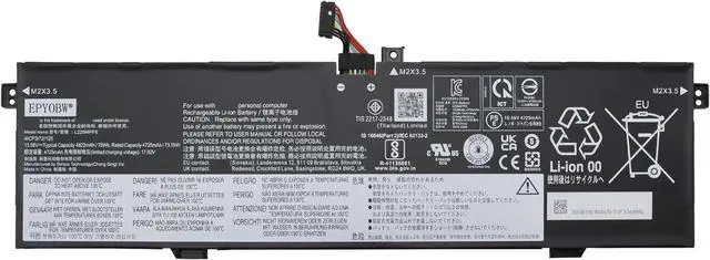 Main image of L22M4PF6 Laptop Battery 75Wh 4822mAh 4-Cell 15.56V Compatible with Lenovo Yoga Pro 9-14IRP8 / Slim Pro 9-14IRP8 Series L22C4PF6
