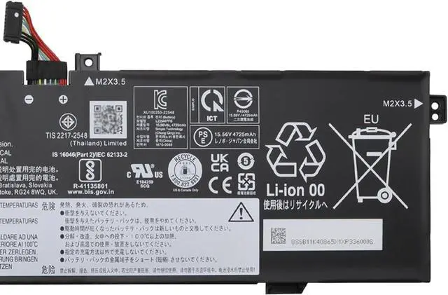 Alt view image 3 of 4 - L22M4PF6 Laptop Battery 75Wh 4822mAh 4-Cell 15.56V Compatible with Lenovo Yoga Pro 9-14IRP8 / Slim Pro 9-14IRP8 Series L22C4PF6