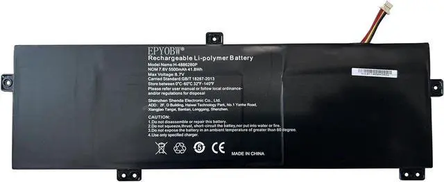 Main image of H-4886280P Laptop Battery 38Wh 5000mAh 2-Cell 7.6V Compatible with Gateway GWTN156 GWTN156-11BK Series 4886280P 5080270P U3576127 U3576127PV U3576127PV-2S1P 2ICP4/76/127