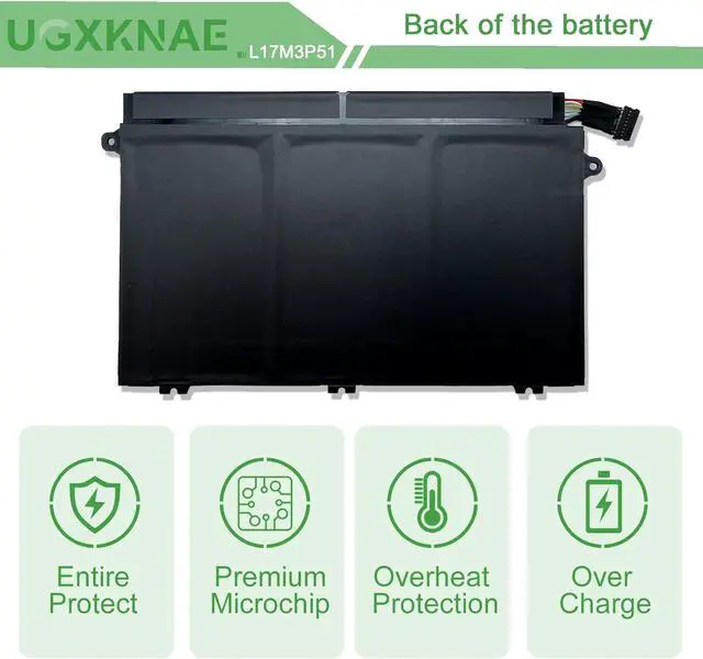 Alt view image 6 of 7 - L17M3P51 01AV446 Laptop Battery fit for Lenovo ThinkPad E14 E15 E480 E485 E495 E580 E585 E490 E590 E595 E14 E15 Gen 1 (2019)Series L17C3P51 SB10K97609 01AV448 L17M3P52 01AV447 L17L3P51 01AV445