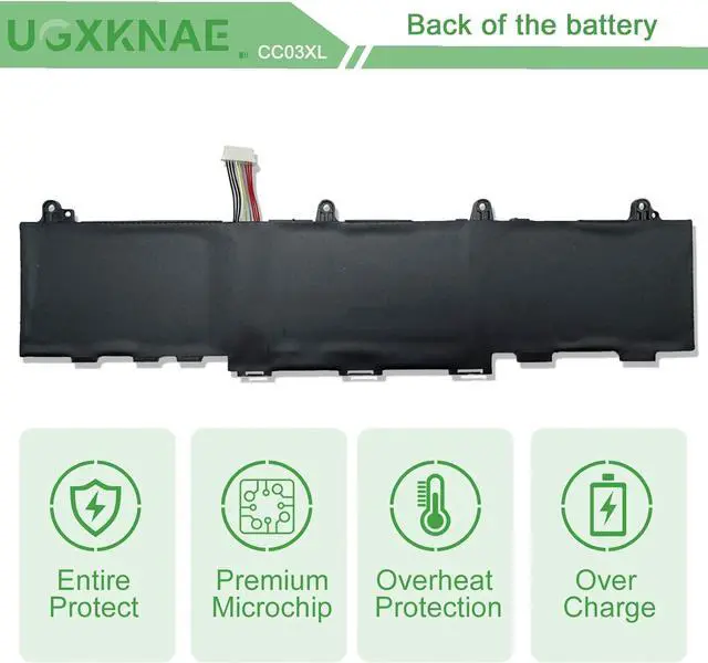 Alt view image 6 of 7 - CC03XL 53Wh Laptop Battery Replacement for HP ZBook Firefly 14 G8 G7 Probook 635 EliteBook 830 835 840 845 G7 G8 Aero G7 G8 Series HSTNN-DB9Q L78555-005 L77608-2C1 L77608-421 CC03053XL-PL