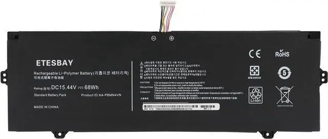 Main image of AA-PBMN4VN Laptop Battery Replacement for Samsung Galaxy Book Pro 360 15 15.6" NP950XDB NP950XDB-KB1US NP950XDB-KA1US NP950XDB-KC5US NP950XDB-KC3US NP950QDB NP950QDB-KB1US 15.44V 68WH/4405mAh