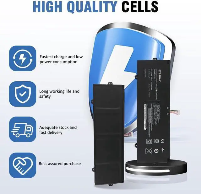 Alt view image 3 of 7 - AA-PBMN4VN Laptop Battery Replacement for Samsung Galaxy Book Pro 360 15 15.6" NP950XDB NP950XDB-KB1US NP950XDB-KA1US NP950XDB-KC5US NP950XDB-KC3US NP950QDB NP950QDB-KB1US 15.44V 68WH/4405mAh