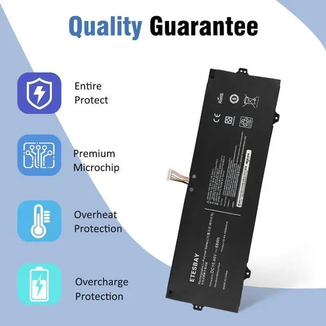 Alt view image 5 of 7 - AA-PBMN4VN Laptop Battery Replacement for Samsung Galaxy Book Pro 360 15 15.6" NP950XDB NP950XDB-KB1US NP950XDB-KA1US NP950XDB-KC5US NP950XDB-KC3US NP950QDB NP950QDB-KB1US 15.44V 68WH/4405mAh