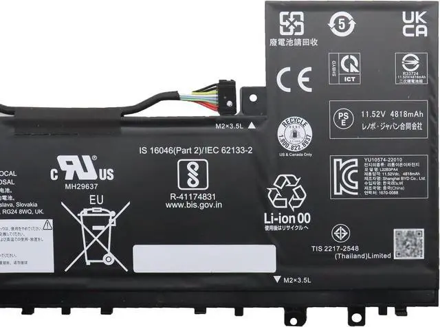 Alt view image 4 of 5 - L22B3PA4 Laptop Battery 56.6Wh 4914mAh 3-Cell 11.52V Compatible with Lenovo IdeaPad Slim 5-14ABR8 5-14IAH8 5-14IRL8 5-16ABR8 5-16IAH8 5-16IRL8 Series L22C3PA4 L22L3PA4 L22M3PA4