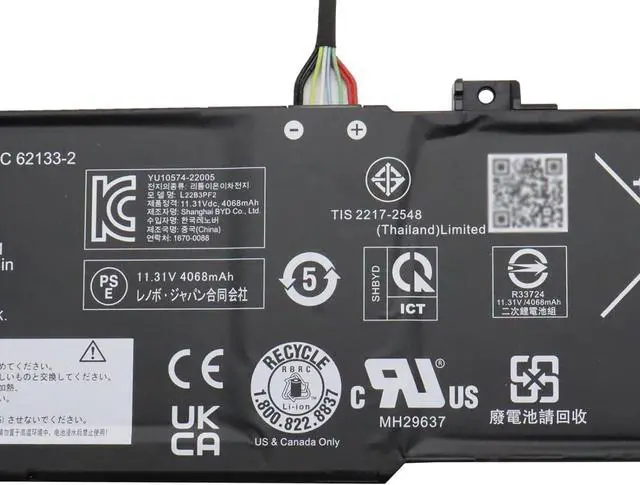 Alt view image 2 of 3 - L22B3PF2 Laptop Battery 47Wh Compatible with Lenovo IdeaPad Slim 3-14ABR8 3-14AMN8 3-15ABR8 3-15IAH8 3-16ABR8 3-16IRU8 / IdeaPad Slim 5 Light 14ABR8 / V14 G4 AMN / V15 G4 AMN Series L22M3PF2