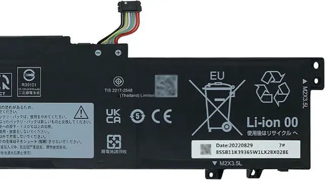 Alt view image 3 of 5 - L22D4PA5 Laptop Battery 75.4Wh 4909mAh 4-Cell 15.36V Compatible with Lenovo IdeaPad Slim 5 16ABR8 82XG / IdeaPad Slim 5 16IAH8 83BG / IdeaPad Slim 5 16IRL8 82XF Series L22C4PA5 L22M4PA5