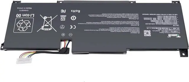 Alt view image 2 of 6 - Tanch Laptop Battery BTY-M491 Replacement for MSI Modern 15 A11M MS-1552 15M A11SDK A11UEKV 11.4V 4600mAh/52.4Wh