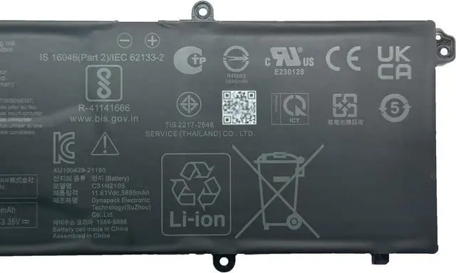 Alt view image 4 of 6 - C31N2105 Laptop Battery 70Wh Compatible with ASUS VivoBook 15X OLED X1503ZA / VivoBook S 16X M5602QA S5602ZA K6602HE M6500QF F1603ZA S1503QA S3502ZA S5402ZA S5602ZA Series 0B200-04140000