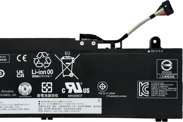 Alt view image 3 of 5 - L22B3PG4 Laptop Battery 47Wh Compatible with Lenovo ThinkPad E14 Gen 5 / E14 Gen 6 / E16 Gen 1 / E16 Gen 2 Series L22D3PG4 L22M3PG4 L22X3PG4