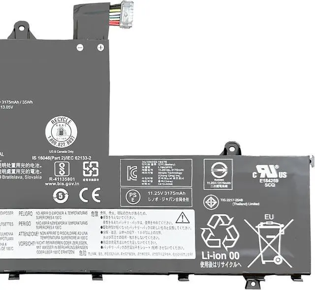 Alt view image 3 of 4 - L19M3PF0 Laptop Battery 36Wh Compatible with Lenovo ThinkBook 14-IML 14-IIL/ThinkBook 15-IML 15-IIL Series L19D3PF0 L19C3PF0 L19M3PF9 L19L3PF8 L19M3PF1 L19L3PF1 L19M3PF2 L19D3PF2 L19C3PF9