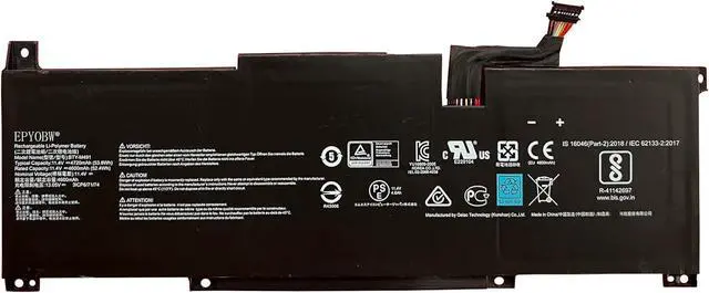 Main image of BTY-M491 Black Connector Laptop Battery 52.4Wh Compatible with MSI Modern 15 A10RB A10M A10RAS A10RD MS-1551/15 A11M A11SB MS-1552/15 A4M A4MW MS-155K / Summit B15 A11M Series 3ICP6/71/74