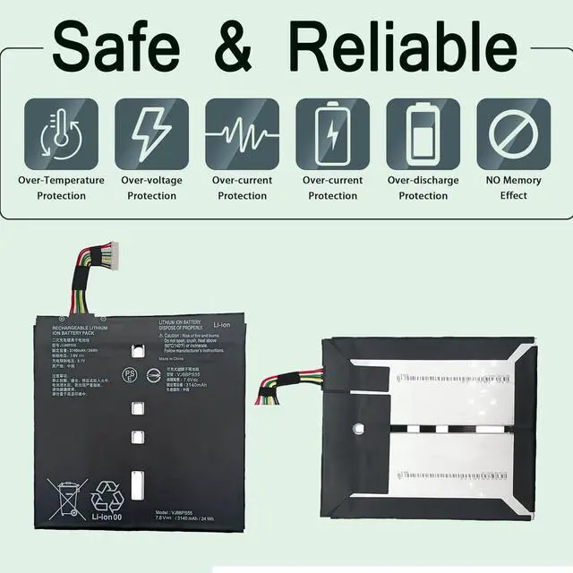 Alt view image 6 of 7 - Certified 3100mAh Replacement Battery for Sony VAIO A12 Laptop - Compatible with Model VJ8BPS55 (ISO9001 & CE Certified)