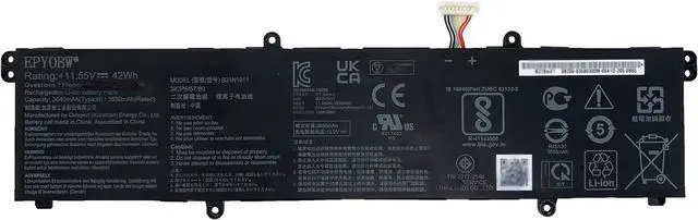 Main image of B31N1911 Laptop Battery 42Wh Compatible with Asus VivoBook Flip 14 TM420IA / Vivobook Flip 14 TP470E TP470EA TP470EZ / VivoBook 14 M413 M413DA F413 K413 X413 Series C31N1911 0B200-03580000