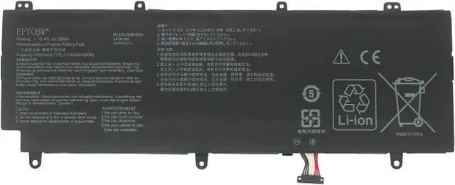 Main image of C41N1805 Laptop Battery 50Wh 4-Cell Compatible with Asus ROG Zephyrus S GX531 GX531GS GX531GX GX531GM Series 0B200-03020000 C41PKC5 4ICP4/72/75