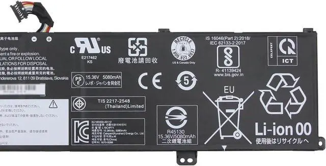 Alt view image 3 of 4 - L19C4P71 Laptop Battery 80Wh 5235mAh 4-Cell 15.36V Compatible with Lenovo ThinkPad P1 3rd Gen 20TJ 20TH / ThinkPad X1 Extreme 3rd Gen 20TL 20TK Series L19M4P71