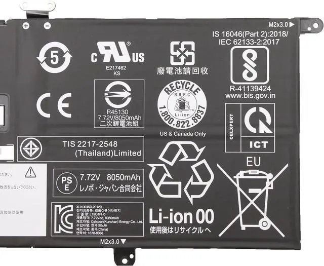 Alt view image 3 of 4 - L19C4PH0 Laptop Battery 63.5Wh 8290mAh 4-Cell 7.72V Compatible with Lenovo Ideapad Yoga Slim 9-14ITL05 82D1 / Ideapad Slim 9-14ITL05 82D2 Series L19M4PH0