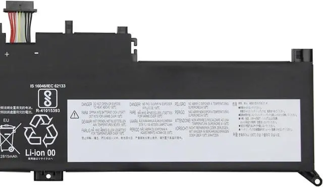 Alt view image 3 of 5 - 00HW027 Laptop Battery 44Wh 2895mAh 15.2V Compatible with Lenovo ThinkPad New S1 2018 / ThinkPad Yoga 260 370 / ThinkPad Yoga X380 Series 00HW026 SB10F46464 SB10F46465 01AV432