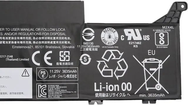 Alt view image 3 of 5 - L18C3P51 Laptop Battery 42Wh 3735mAh 11.25V Compatible with Lenovo ThinkPad E490S Series SB10K97641 02DL002 L18M3P51 SB10K97639 02DL000 L18M3P52 SB10K97640 02DL001 L18L3P51 L18S3P51