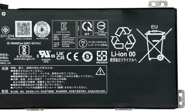 Alt view image 3 of 5 - L21M4PC4 Laptop Battery 71Wh 4623mAh 4-Cell 15.36V Compatible with Lenovo IdeaPad Gaming 3-16IAH7 82SA / 3-16ARH7 82SC Series Notebook L21L4PC1 SB11F36368 5B11F36373 SB11F36374 5B11F36376