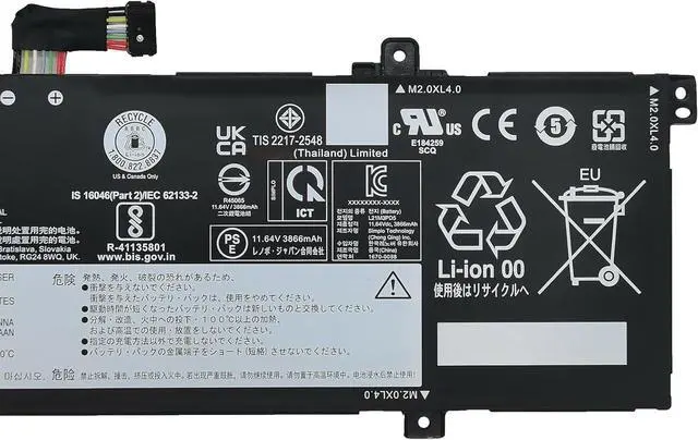 Alt view image 3 of 5 - L21M3PD5 Laptop Battery 46.5Wh 3995mAh 3-Cell 11.64V Compatible with Lenovo ThinkBook 14 G4+ ARA/ThinkBook 14 G4+ IAP Series L21C3PD5 L21L3PD5 L21M4PD6 L21D4PD6 L21L4PD6