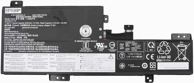 Main image of L19M3PF8 Laptop Battery 37.5Wh 3240mAh 3-Cell 11.58V Compatible with Lenovo Ideapad Flex 3-11IGL05 82B2 / 3-11ADA05 82G4 Series Notebook L19C3PF8 SB10X02592 5B10X02604 SB10X02595 5B10X02593