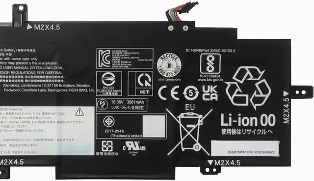 Alt view image 3 of 5 - L20C4P72 Laptop Battery 57Wh Compatible with Lenovo Lenovo ThinkPad T14s Gen 2 Series L20M4P72 L20L4P72 L20D4P72 SB10W51916 5B10W51815 SB10W51915 5B10W51814 SB10W51914 5B10W13976 SB10W51917