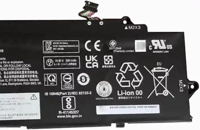 Alt view image 3 of 5 - L21L4P73 Laptop Battery 57Wh 3711mAh 4-Cell 15.36V Compatible with Lenovo ThinkPad T14s Gen 3 / ThinkPad T14s Gen 4 Series L21M4P75 L21B4P71 L21D4P74