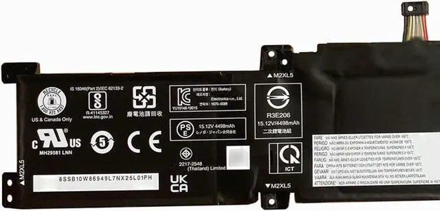 Alt view image 4 of 6 - L19L4PF1 Laptop Battery 70Wh 4-Cell Compatible with Lenovo Ideapad 5-15IIL05 5-15ARE05 5-15ITL05 5-15ALC05 Series L19C4PF1 L19M4PF1