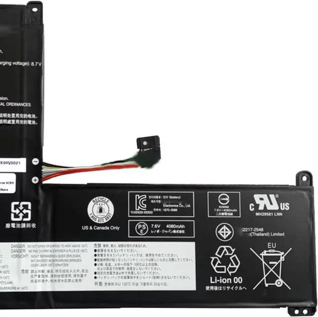 Alt view image 3 of 5 - L19L2PF1 Laptop Battery 32Wh 4270mAh 2-Cell 7.6V Compatible with Lenovo IdeaPad 1-11IGL05 1-14IGL05 Series L19M2PF1 5B10W42963 SB10W42961 L19C2PF1 5B10W42959 SB10W42962 5B10W42964 SB10W42960