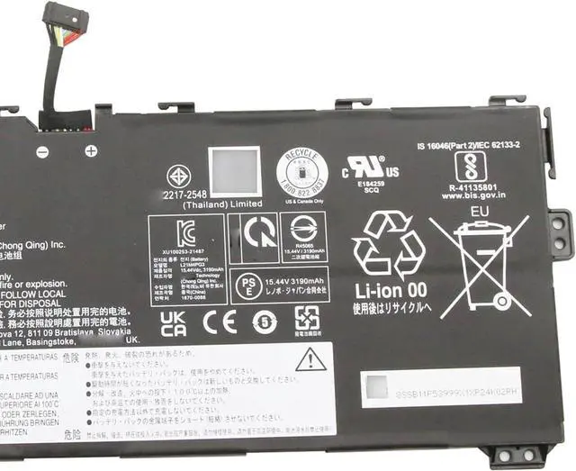 Alt view image 3 of 4 - L21M4PG3 Laptop Battery 51Wh 3305mAh 4-cel 15.44V Compatible with Lenovo 13w Yoga Gen 2 82YR 82YS / 13w Yoga 82S1 82S2 Series 5B11F53996 SB11F53999 L21D4PG3 5B11F54001 SB11F54002