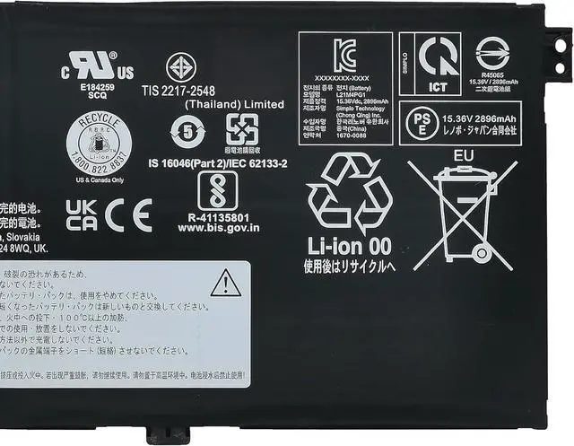 Alt view image 4 of 6 - L21M4PG1 L21L4PG1 Laptop Battery 46Wh 4-Cell Compatible with Lenovo ThinkPad L13 Gen 3 / ThinkPad L13 Gen 4 / ThinkPad L13 Yoga Gen 3 / ThinkPad L13 Yoga Gen 4 Series L21C4PG1 L21D4PG1
