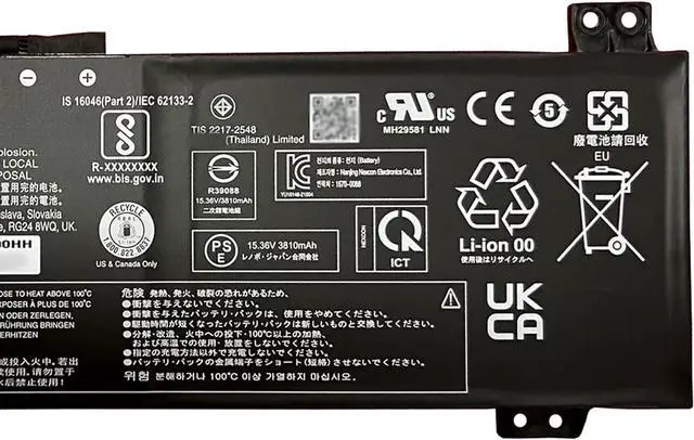 Alt view image 4 of 5 - L20L4PC0 Laptop Battery 60Wh 4-Cell Compatible with Lenovo Legion 5-15ITH6H 5-15ITH6 5-15ACH6H 5-15ACH6 5-15ACH6A / ideapad Gaming 3-15ACH6 3-15IHU6 Series L20C4PC0 L20M4PC0 L20D4PC0