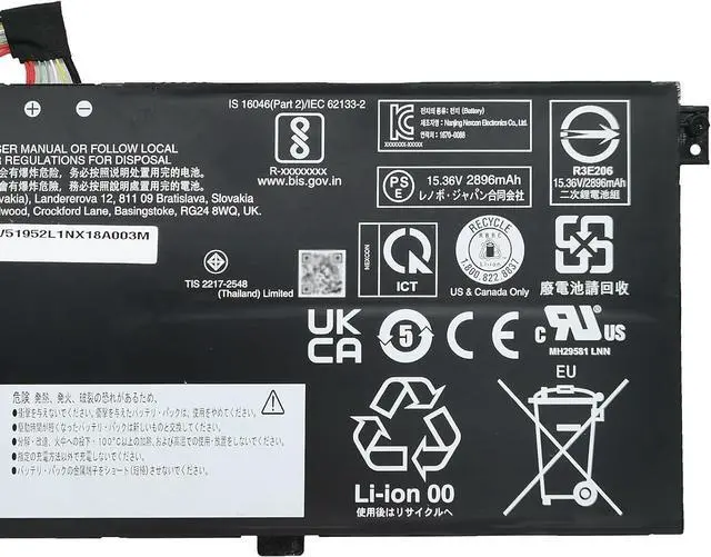 Alt view image 4 of 6 - L21L4PG1 Laptop Battery 46Wh 4-Cell Compatible with Lenovo ThinkPad L13 Gen 3 / ThinkPad L13 Gen 4 / ThinkPad L13 Yoga Gen 3 / ThinkPad L13 Yoga Gen 4 Series L21C4PG1 L21M4PG1 L21D4PG1