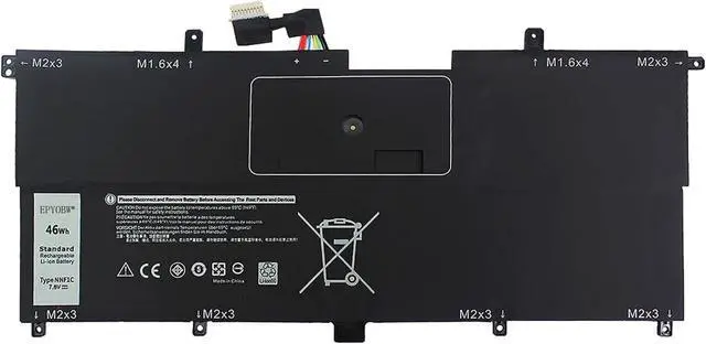 Main image of NNF1C Laptop Battery 46Wh Compatible with Dell XPS 9365 9365-D1605TS 9365-D1805TS 9365-D2805TS 9365-D3605TS 9365-D3805TS / XPS 9365 2-in-1 Series 0NNF1C HMPFH 0HMPFH NP0V3 P71G P71G001