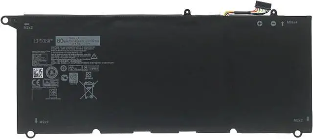 Main image of PW23Y Laptop Battery 60Wh 8085mAh 4-Cell 7.6V Compatible with Dell XPS 13 9360 13-9360-D1605G 13-9360-D1605T 13-9360-D1609 13-9360-D1609G 13-9360-D1705G Series RNP72 0TP1GT 0RNP72 TP1GT