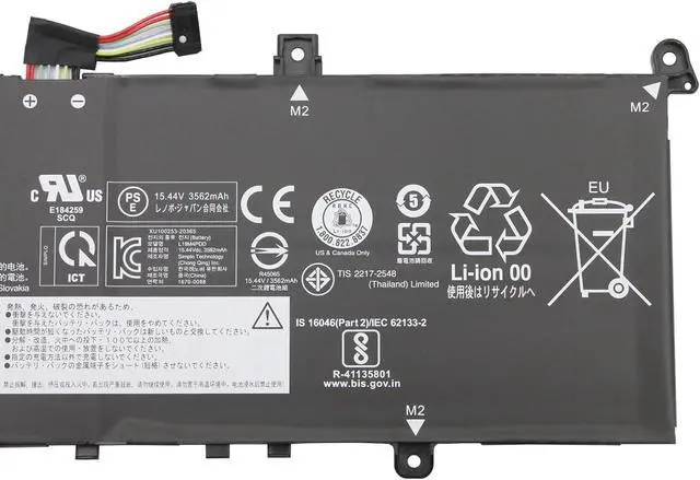 Alt view image 3 of 4 - L19M4PDD L19C4PDD Laptop Battery 56Wh 3627mAh 4-Cell 15.44V Compatible with Lenovo ThinkBook 13s G2 ITL/ThinkBook 13s G2 are/ThinkBook 13s G3 ACN/ThinkBook 14s G2 ITL Series L19D4PDD