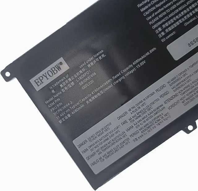 Alt view image 2 of 5 - L18D6PD1 Laptop Battery 48Wh Compatible with Lenovo ThinkPad X390 X395 X13 Series L18C6PD1 L18M6PD2 L18M6PD1 SB10T83169 5B10W13926 SB10K97658 SB10W51943 5B10W51844 SB10T83168 SB10T83167