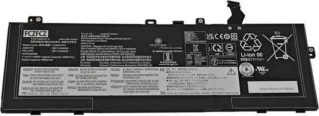 Main image of L23M3P74 Battery 58Wh 4998mAh Replacement for Lenovo ThinkPad T14s Gen 6 21N1 21N2 Series SB11H56304 5B11H56403 L23D3P75 SB11H56305 5B11H56404 11.61V 3-Cell
