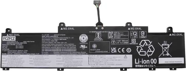 Main image of L21C3PG2 Battery 57Wh Replacement for Lenovo ThinkPad L14 Gen3 Gen4 / L15 Gen3 Gen4 / C14 Gen1 Chromebook Series SB11H56244 SB11F21947 L21D3PG2 L21M3PG2 11.52V 3-Cell